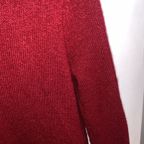 [S] F21 Red Hooded Cardigan - Picture 9 of 11
